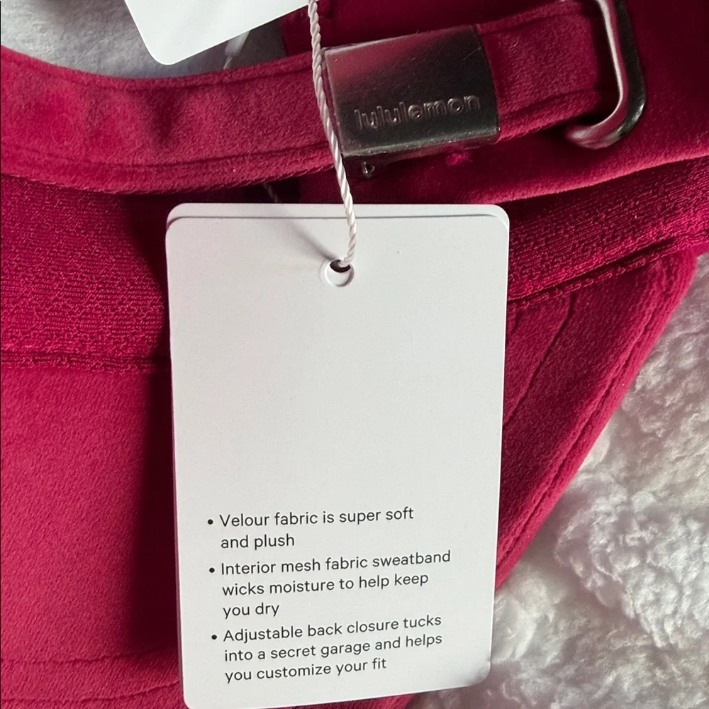 🆕 LULULEMON Classic Ball Cap *Velour NWT Size S/M Berry Rumble